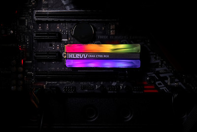 Klevv CRAS C700 RGB 240GB M.2 NVMe PCIe SSD - High-Speed, Customizable RGB Light