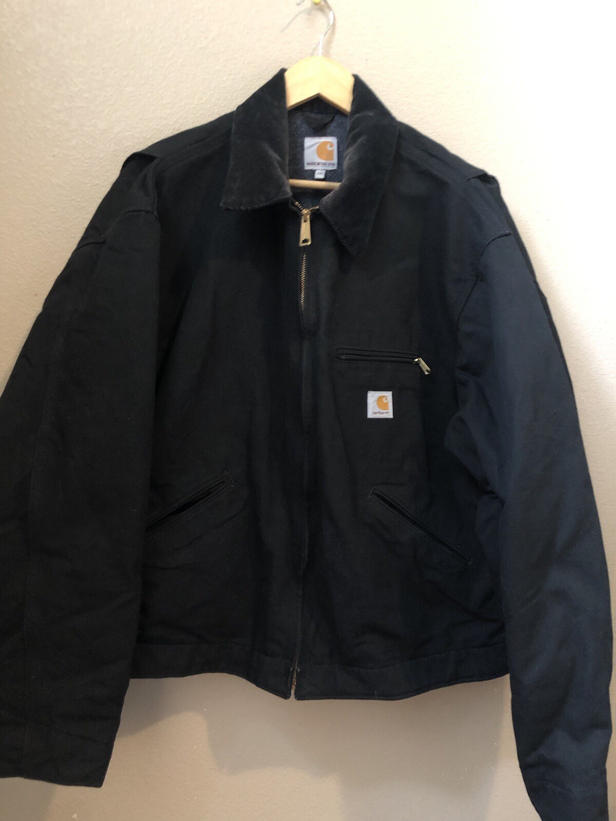 Carhartt J001 BLK Detroit Jacket 2XL 125th Anniversary Blanket Lined Rare Mens Coat
