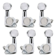 Acoustic Guitar Electric Guitar Tuning Pegs Keys Tuners Machine Heads 3x3 Silver