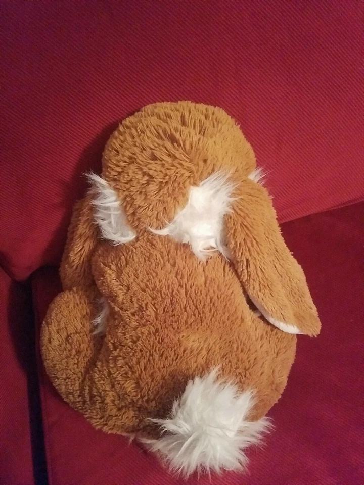 2014 DAN DEE «ХОПСТЕР» МЯГКИЙ КОРИЧНЕВЫЙ ГИБКИЙ КРОЛИК ПАСХАЛЬНОЕ ЯЙЦО POKA DOT БАНТ   - Изображение 4 из 4