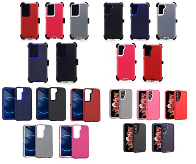 Lot of 5 Defender Protective Case for Samsung Galaxy S10/S20/S21/S22/S23/S24/S25