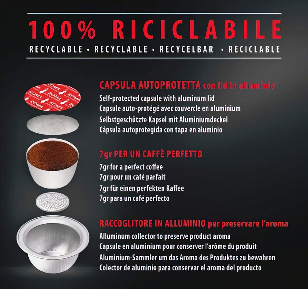 80 Capsule Bialetti Gusto Intenso per Macchine Roma foto 3