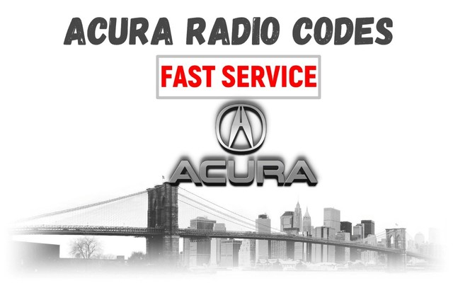 Acura radio code