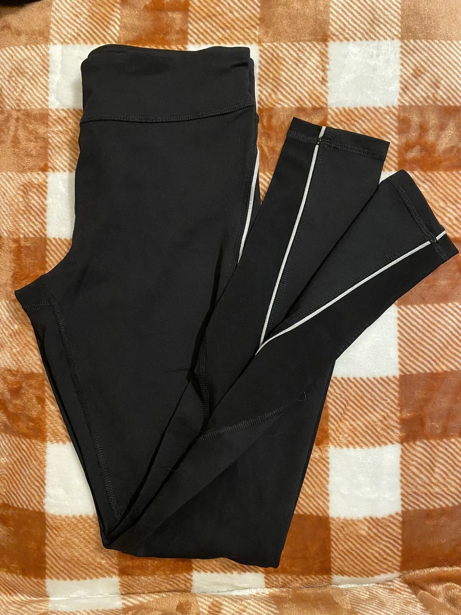 Forever 21 black side stripe and mesh detailed workout leggings womens XS NWOT