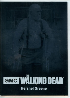 2016 Cryptozoic Walking Dead Season 4 P1 Character Bios SILVER Hershel #90/99