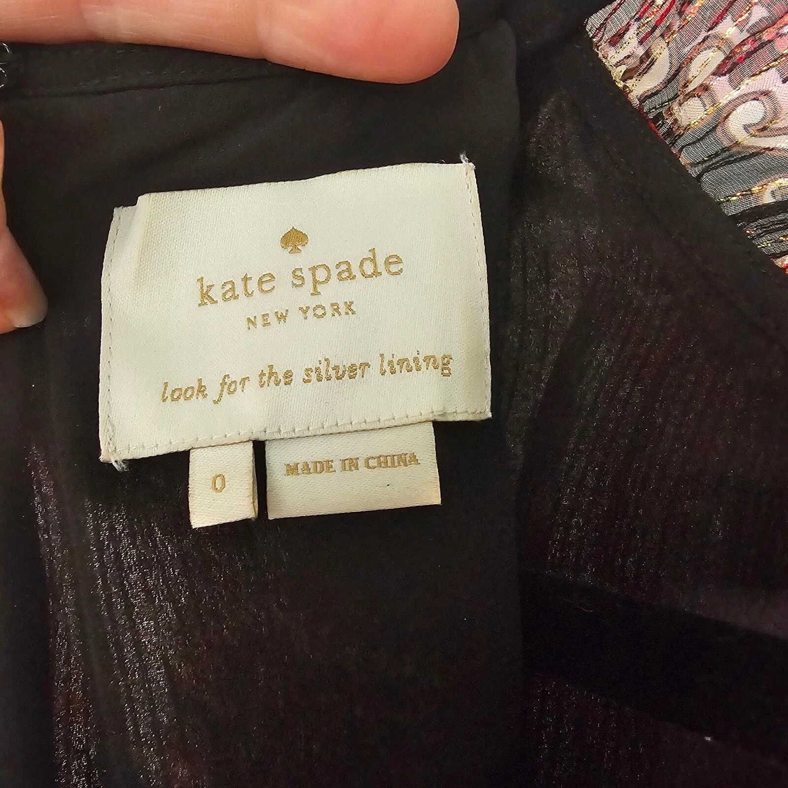 Abito camicia tubino Kate Spade misto seta stampa medaglione metallizzato taglia 0