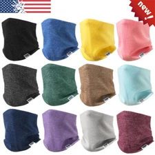 Winter Fashion Neck Warmer Gaiters Double Layer Knit Fleece Scarf Ski Face Mask