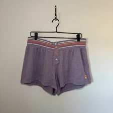 PJ Salvage Shorts Women's LG Purple Soft Pajamas Loungewear