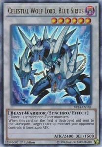 Celestial Wolf Lord, Blue Sirius - MP14-EN183 - Ultra Rare - 1st Edition x3 - Ne