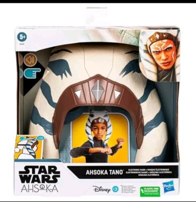 Star Wars Ahsoka Tano Electronic Mask for Kids Halloween Toy Sound Effect