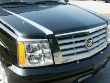 Fits Cadillac Escalade 2002-2006 Polished Stainless Chrome Hood Accent Trim 4pcs