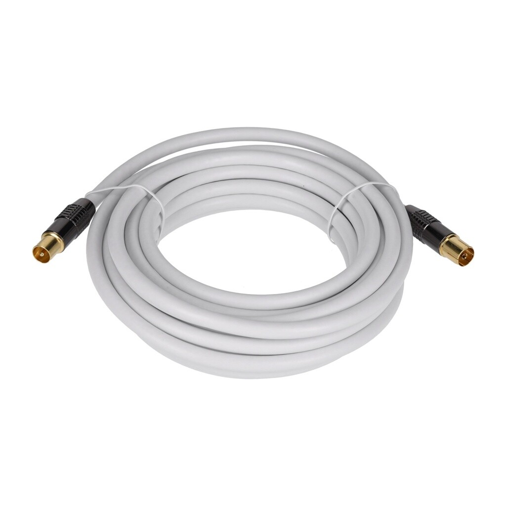 Телевизионная антенна Georges Koax 5m gerade mehrfach позволяет смотреть телевизор в формате Full HD