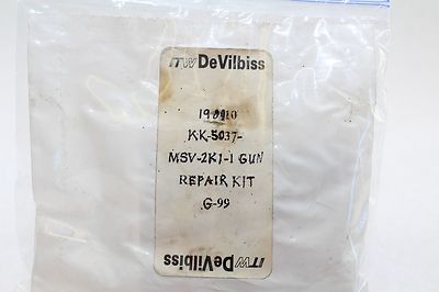 ITW DEVILBISS 190910 KK-5037-1 MSV-2K1-1 GUN REPAIR KIT NEW IN SEALED BAG! (A32)