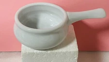 Cordon Bleu White Ceramic Handled Soup Bowl EUC