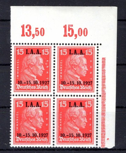 Dr-Weimar 409 By Eckrand-Vb With Fold Im Sr + Or, Sonst MNH Unstamped (K7033