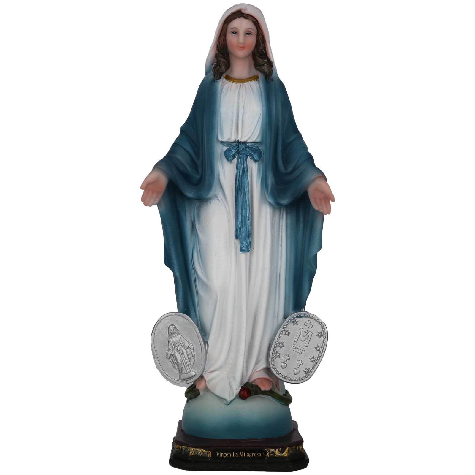 Virgen La Milagrosa 8" Virgen De La Medalla Milagrosa Religious Figure