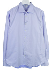 SUITSUPPLY Cotton Two Ply Formal Shirt Men's 44-7 / 17 1/2L Cutaway Collar