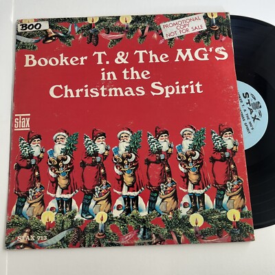 BOOKER T & MG'S IN THE CHRISTMAS SPIRIT Original 1967 Promo Copy Vinyl LP