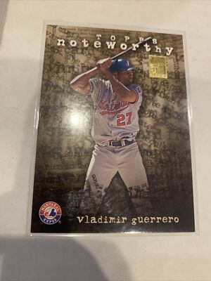 2001 Topps Noteworthy Vladimir Guerrero #TN16