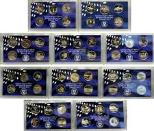 1999-2008 CLAD PROOF STATE QUARTER 50 Proof Coin Set