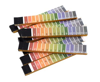 Eisco Labs pH Test Strips, 1-14 Range - 200 Papers/Vial