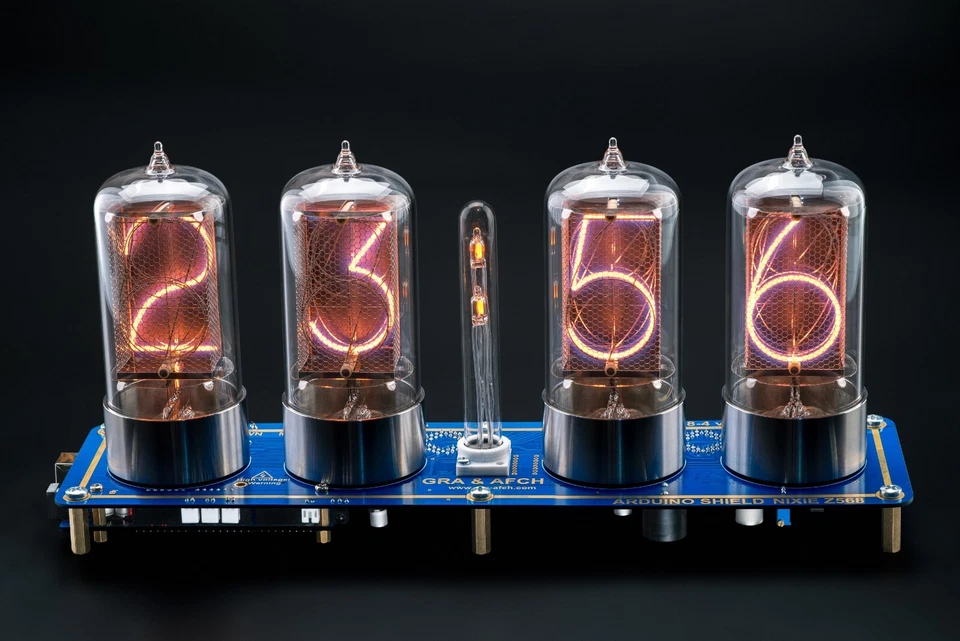 R|Z568 Arduino Shield EXTRA LARGE 4 TUBES Nixie Clock [4 TUBES OPTIONAL] - Image 3 of 4
