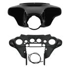 Black Batwing Inner Outer Fairing Fit For Harley Touring Street Glide 1996-2013
