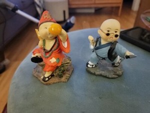 Tibetan Monk Babies Resin Figures