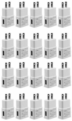 20X 2A USB Home Wall AC Adapter Charger US Plug For Samsung S6 S7 S8 Note LG HTC