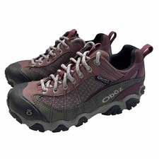 Oboz Firebrand II Low B-DRY Hiking Shoes Waterproof Women's Size 7 Boots Lilac