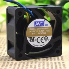 AVC 4cm 4020 12V 0.10A DS04020B12L 3 wires Motor protection cooling