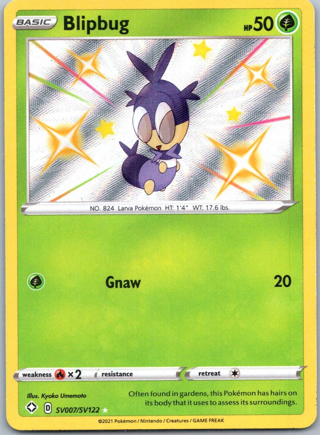 Blipbug Shiny Holo Rare Shining Fates: Shiny Vault SV007/SV122 NM