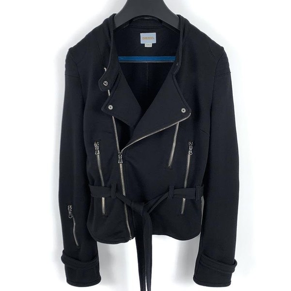 Women Diesel Jacket Black Polyester 36 / S / 44