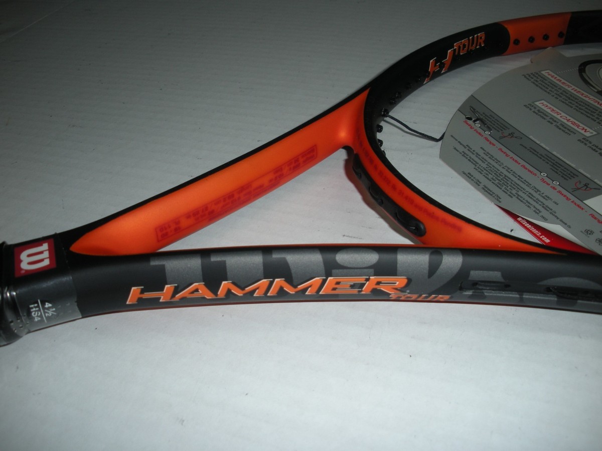 WILSON HAMMER H TOUR CARBON MATRIX 95 TENNIS RACQUET 4 1/2 BRAND