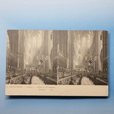 London Stereoview C1910 England Westminster Abbey Postcard Novelty L.L Levy