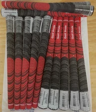 13x Golf Pride New Decade Multicompound MIDSIZE Golf Club Grips Set Red/Black