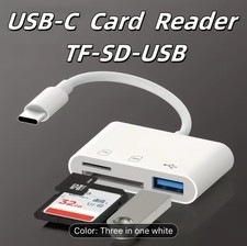 Trzy w jednym USB-C USB 3.0 Czytnik kart Adapter do SD SDHC SDXC MicroSD MMCmicro