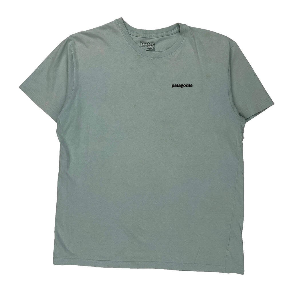 Patagonia Logo Patagonia T-Shirt - Large Green Cotton