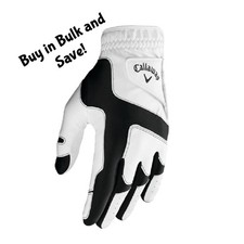 1 NEW Callaway Opti-Fit Golf Glove One Size Fits Most OSFM White / Black - RH