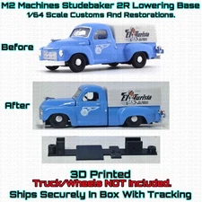 Lowering Base Frame Chassis 3D Printed For 1/64 Scale M2 Machines Studebaker 2R