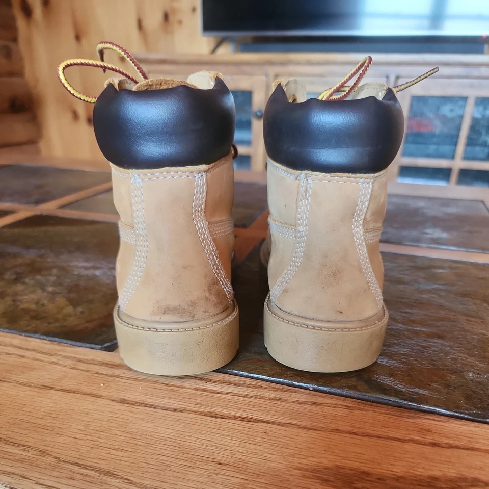 Timberland Botas Jóvenes Niños 13 Nubuck Trigo Color Impermeable 10760 A5825 Foto 3 de 4