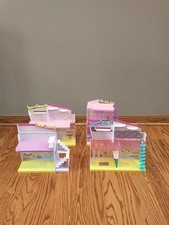 4 Shopkins Playset House Parts Connectable And Slightly Used