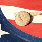 Dug Civil War  💥 🇺🇸 💣 Eagle A Coat Button With Cloth