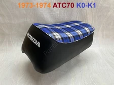 1973-1974 Honda ATC70 Seat. 73-74 ATC-70 K0-K1 Trike 3 Wheeler New Tartan Saddle