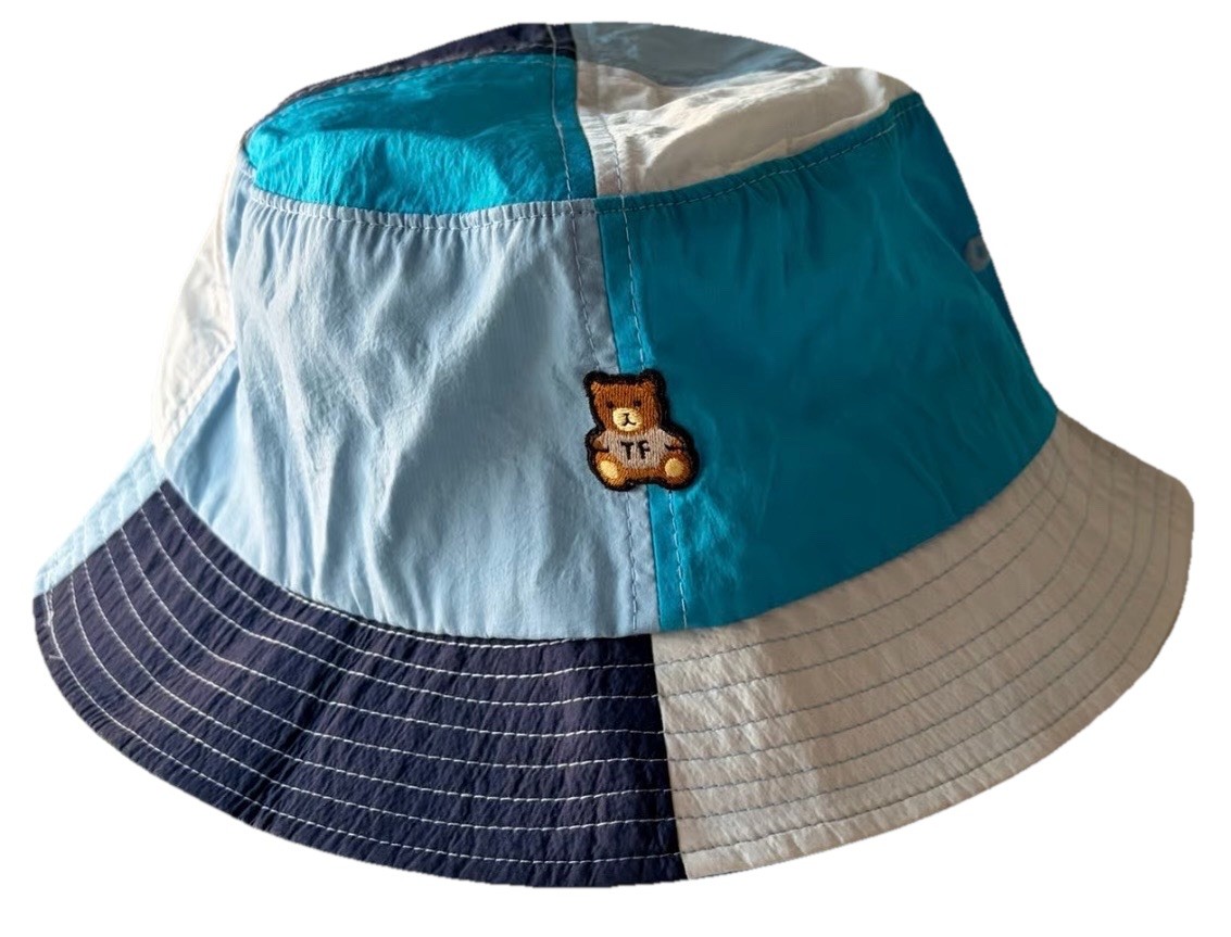 Teddy Fresh Bucket Hat Patch Blue EUC - image 1