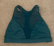 Victorias Secret Sport Unlined Sexy Mesh High-Neck Sports Bra green SMALL