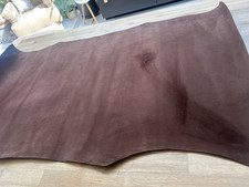 Brown Suede Leather Skin 110 cm X 60cm  Approx 1.4mm Ref 897