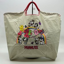Ball Chain Eco Tote Bag Peanuts Snoopy Embroidery Birthday Collectible 274