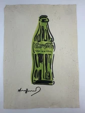 Andy Warhol COA Art Painting Original Drawing Vintage Paper Signed