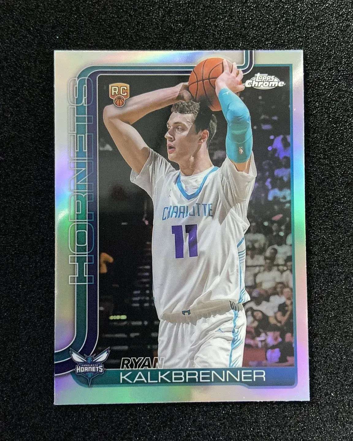 2025-26 Topps Chrome Ryan Kalkbrenner #284 Refractor RC Rookie Hornets -UX44